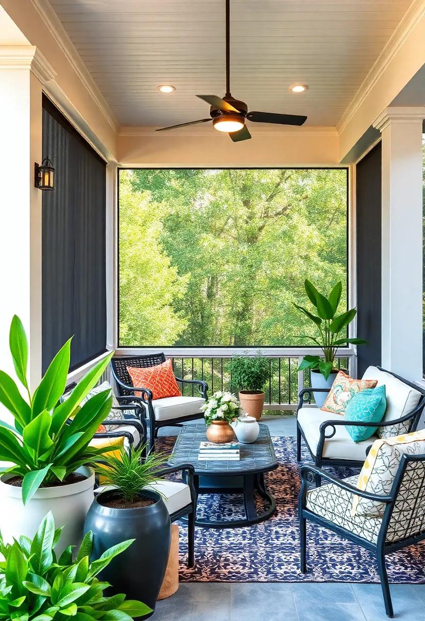 Decorative UV Blocking Screens: Add a touch of⁤ elegance‌ to your‌ porch with these stylish screens⁢ that not‌ only protect against UV rays but ‌also enhance ⁢the overall visual appeal of your outdoor space
