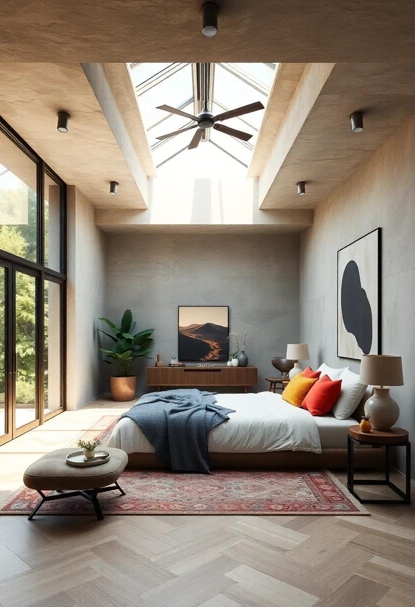 Skylights or Large Windows:⁤ Invest in skylights ‍or oversized ⁤windows to invite natural light, enhancing mood and⁤ making your ‌bedroom‍ feel more​ spacious