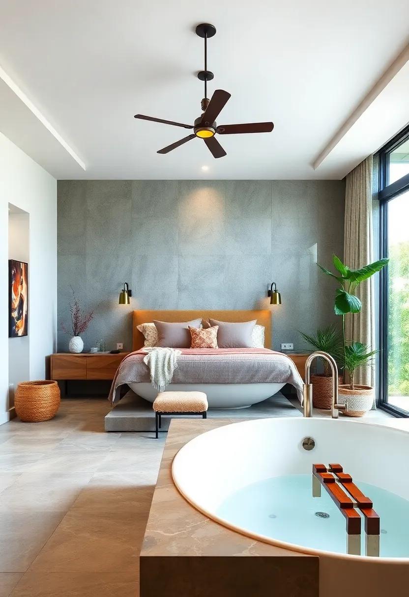 Spa-Inspired‍ Bathrooms: If space allows, connect your bedroom to a tranquil bathroom featuring a soaking tub, bringing a luxurious​ retreat​ vibe home