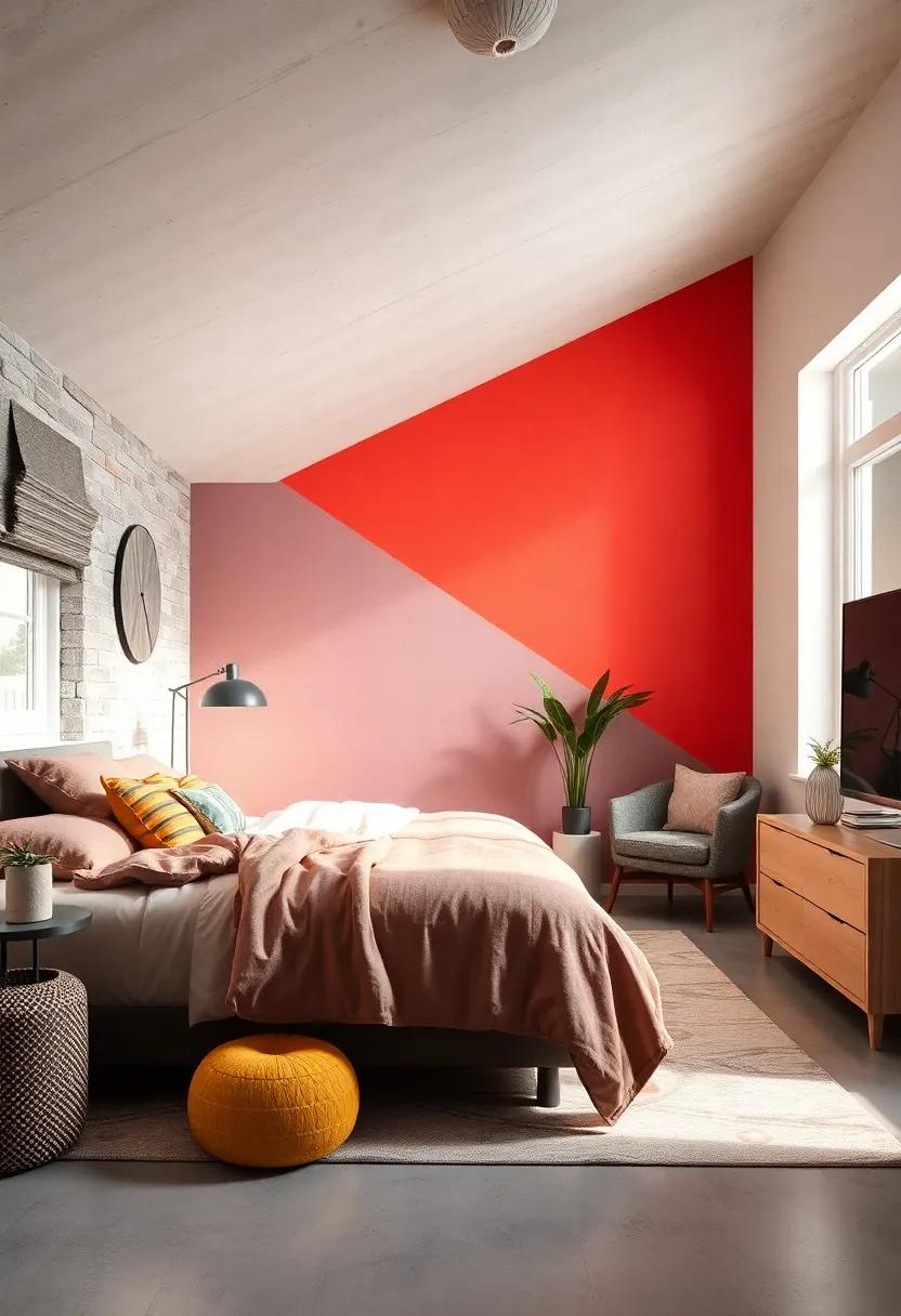 Colorful‌ Accent Walls: Transform your ​room with a bold accent wall that reflects your personality,⁣ using vibrant paint or removable wallpaper for a temporary ‌change