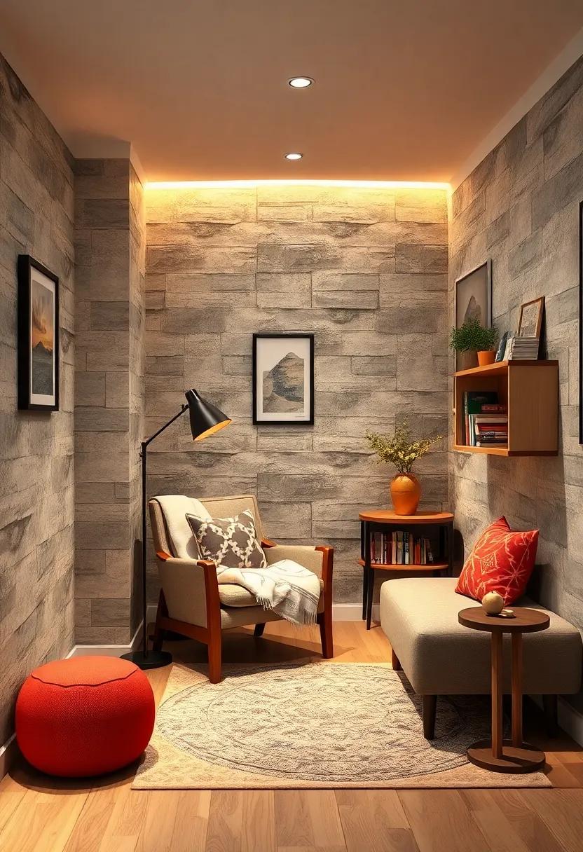 Cozy Reading‌ Corner: Designate a corner with a comfortable chair,a soft throw,and a small bookshelf where you can escape into your favorite stories