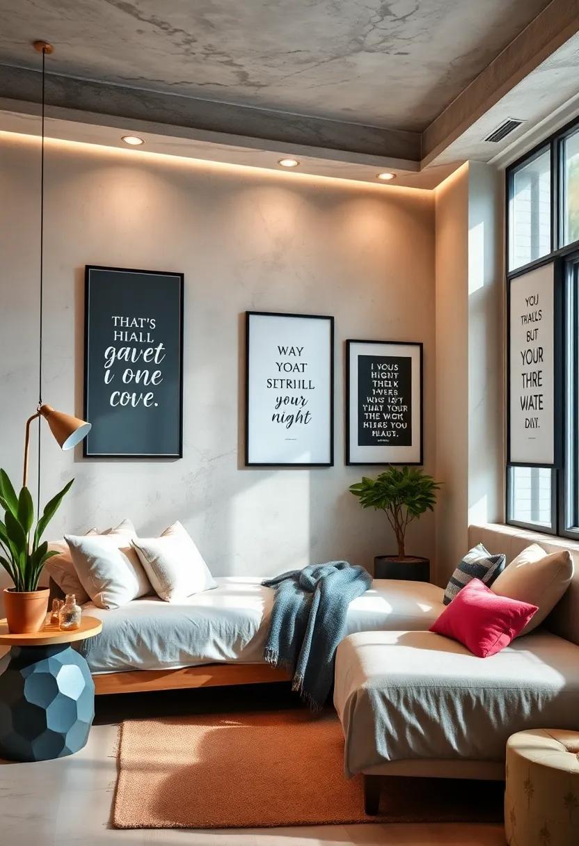 Inspirational Quotes: Frame and hang​ your favorite motivational quotes in your room to keep you inspired and uplifted throughout the⁣ day