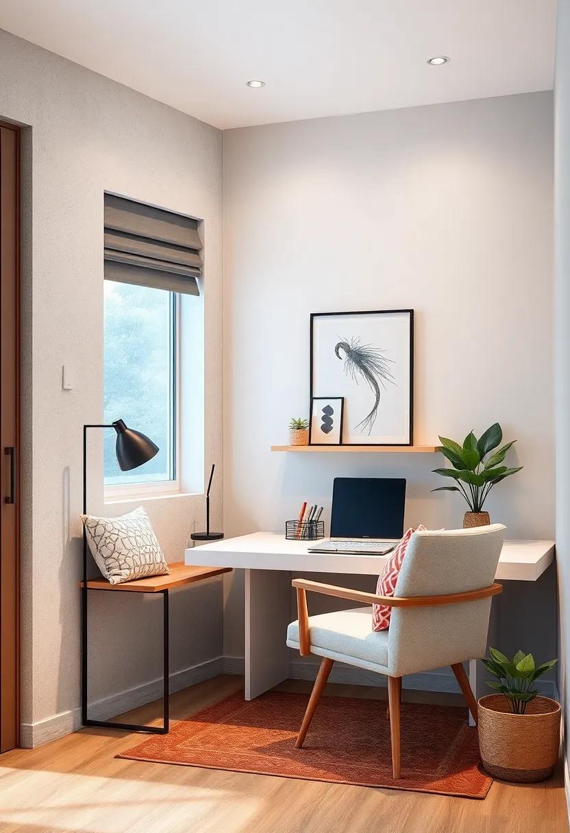 Minimalist Study Nook: Create ⁢a‍ serene study corner with a sleek desk, comfortable chair, and‌ cozy lighting to help ⁣you stay focused and inspired while studying