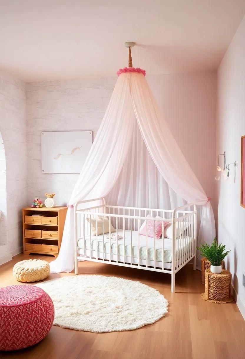 Enchanted Canopy Beds: Create ⁤a fairy-tale nook by draping ⁤a light,⁤ airy ‍canopy over the crib, giving⁣ it a soft,‌ magical feel, perfect for daytime adventures and bedtime stories