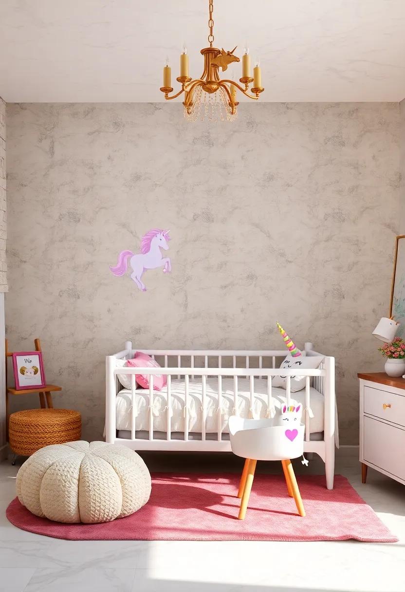 Iridescent‍ Unicorn decals: Use iridescent unicorn decals for furniture​ or ⁤walls that ‌change‍ color in different⁢ lighting, providing a captivating visual​ experience