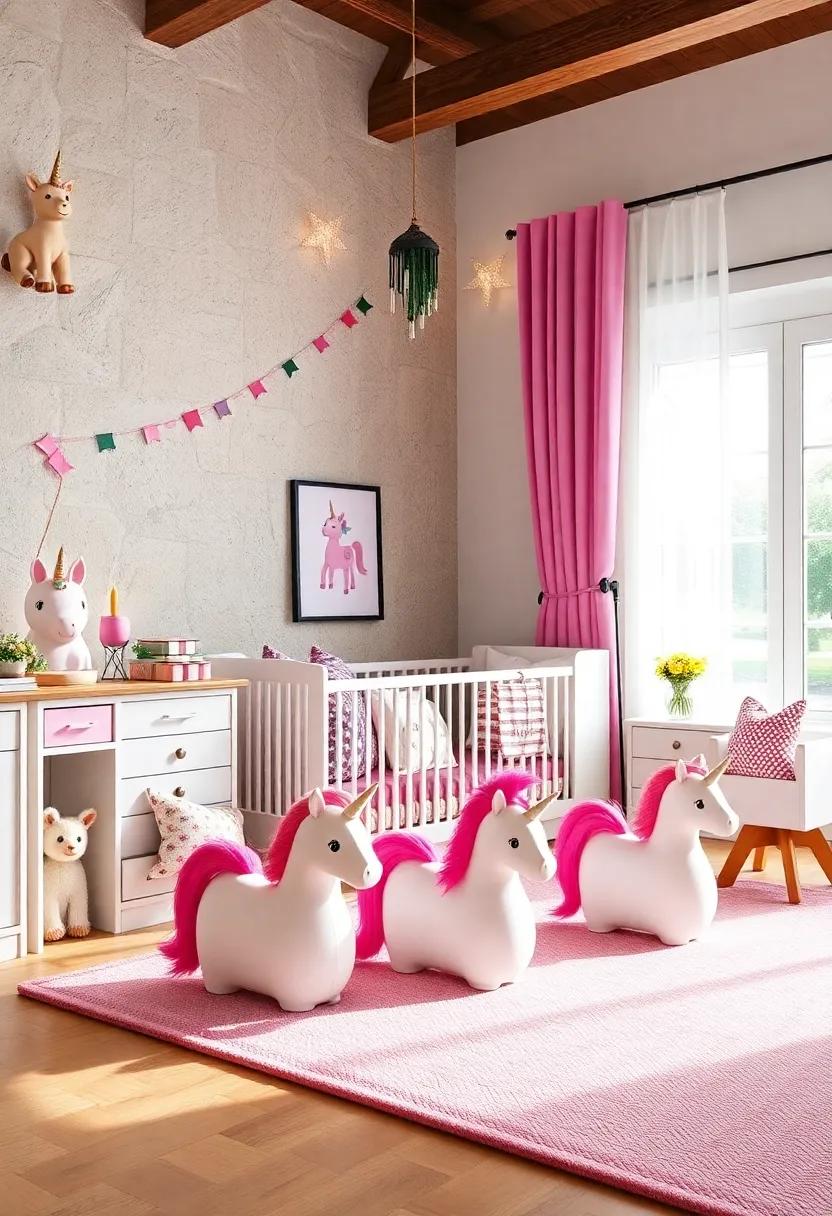 Magical Storage Solutions: Use whimsical storage bins ⁤shaped like unicorns to keep toys organized and maintain the magic of the room even during cleanup⁤ time