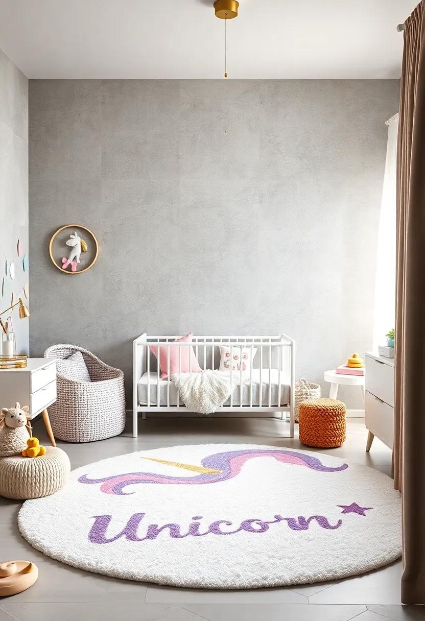 Stylish Unicorn⁣ Rugs: Choose a ⁢plush area rug shaped like a unicorn or adorned with dreamy unicorn designs for a soft,cozy place for playtime and activities