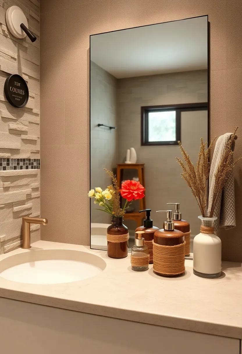 Twine-wrapped Accents: Wrap twine⁤ around jars, vases, ⁤or even refillable soap ​dispensers, enhancing the rustic vibe with a touch of handmade charm