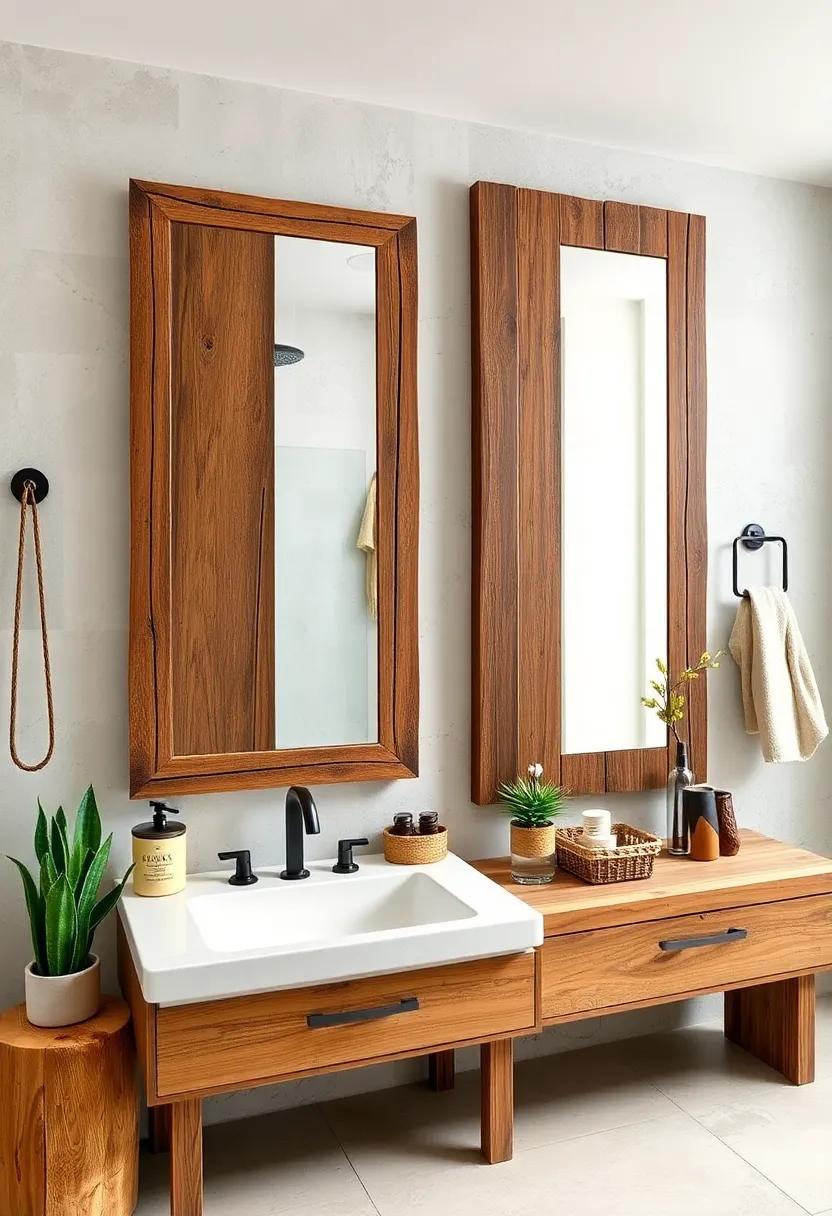 Weathered Barnwood Mirrors: Opt for ‌mirrors framed in repurposed barnwood‍ to bring a rustic, aged quality to your bathroom, enhancing the⁣ cozy, country feel
