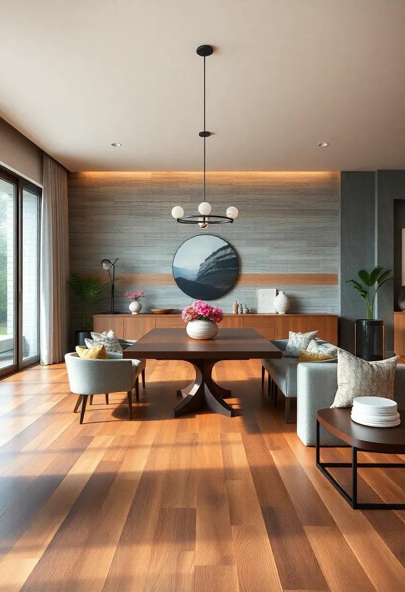 Stratified Layers: ⁣Create ⁢visual ⁣depth⁤ by mixing different shades of wood in your flooring,⁢ adding unique layers to your dining space