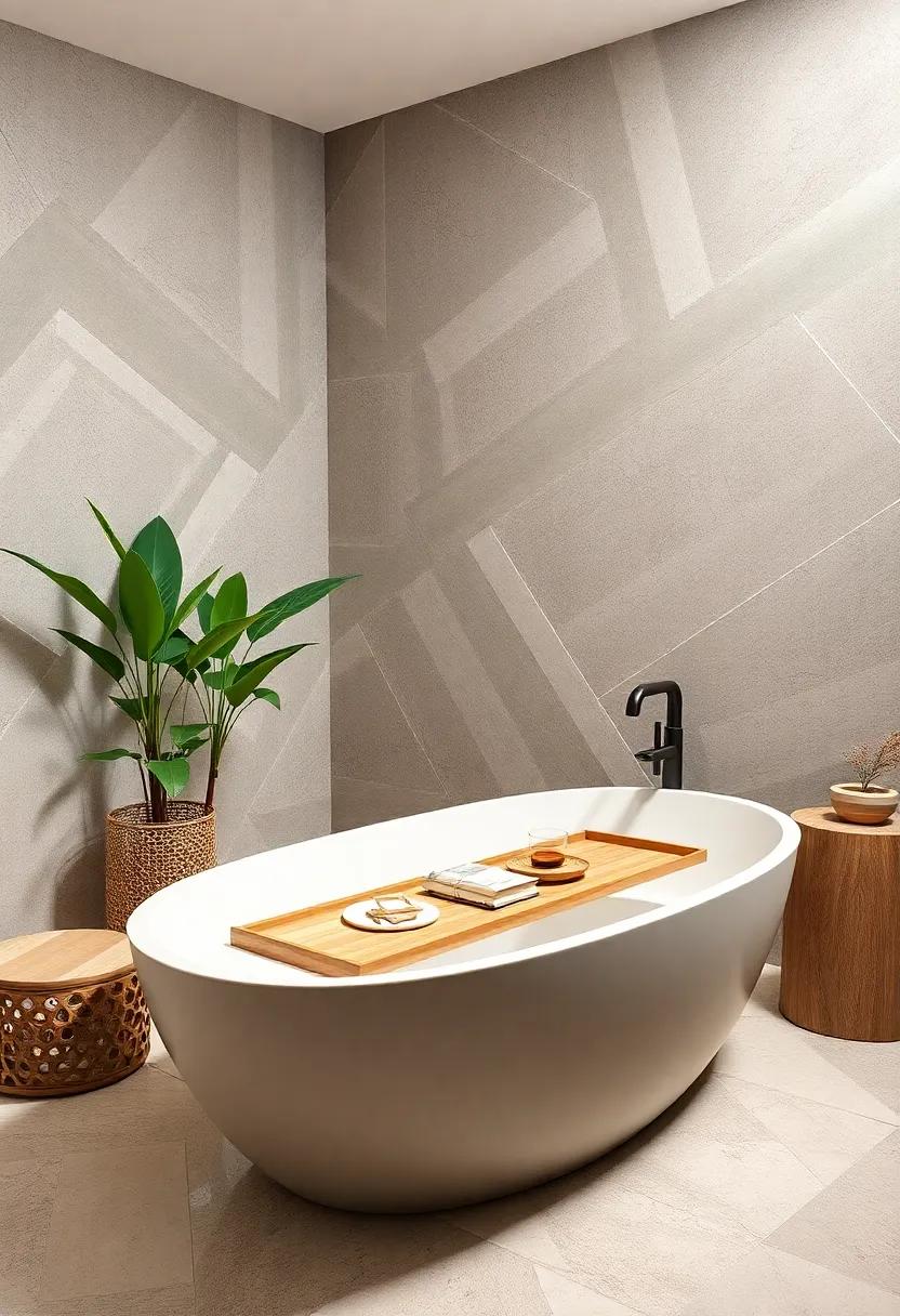 Bathtub Tray: Add a​ bamboo or wooden​ tray to‍ your bathtub, perfect for holding candles, books, or a glass of wine for an indulgent soak