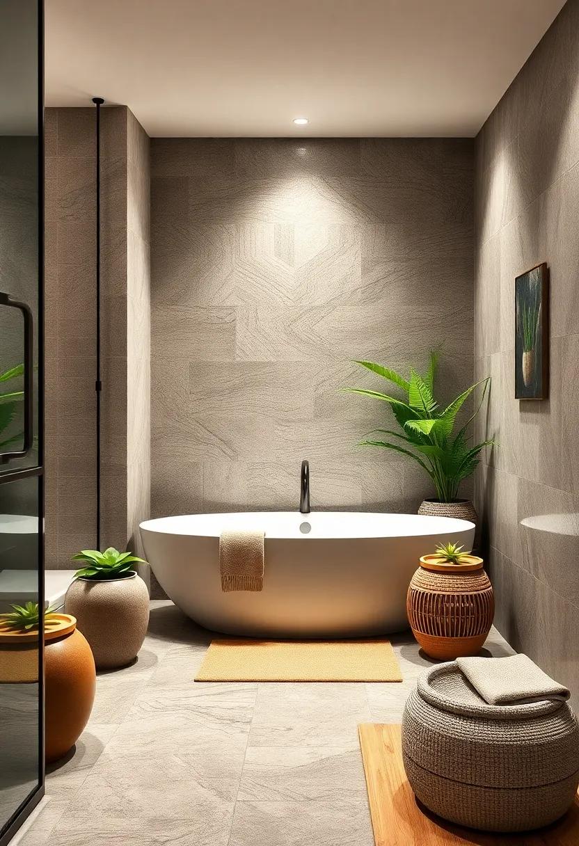 Introduce Natural Elements: Incorporate⁣ plants like bamboo or ferns to bring the calming ⁢essence of nature into your bathroom space