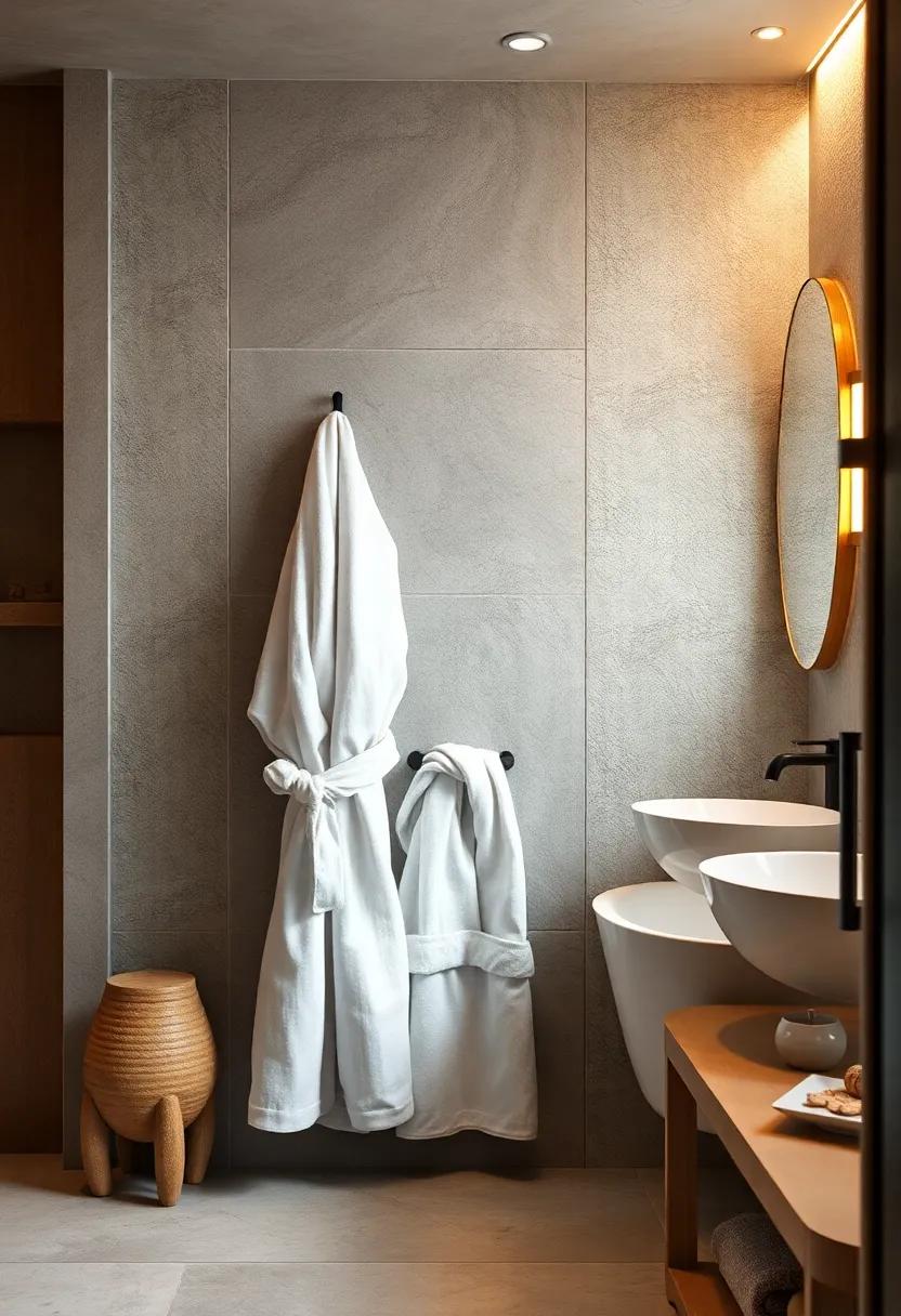 Soft⁤ Bathrobes: Hang a soft,plush bathrobe within easy ⁣reach for a comforting wrap after a shower or bath,inviting relaxation