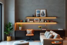 29 Inspiring Minimalist Home Offices Featuring Sleek Floating Desks for Your Space