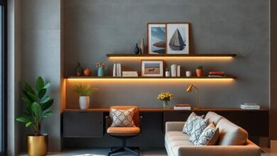 29 Inspiring Minimalist Home Offices Featuring Sleek Floating Desks for Your Space