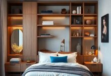 25 Inspiring Bedroom Wardrobe Ideas Featuring Stylish Open Shelving