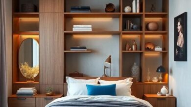 25 Inspiring Bedroom Wardrobe Ideas Featuring Stylish Open Shelving