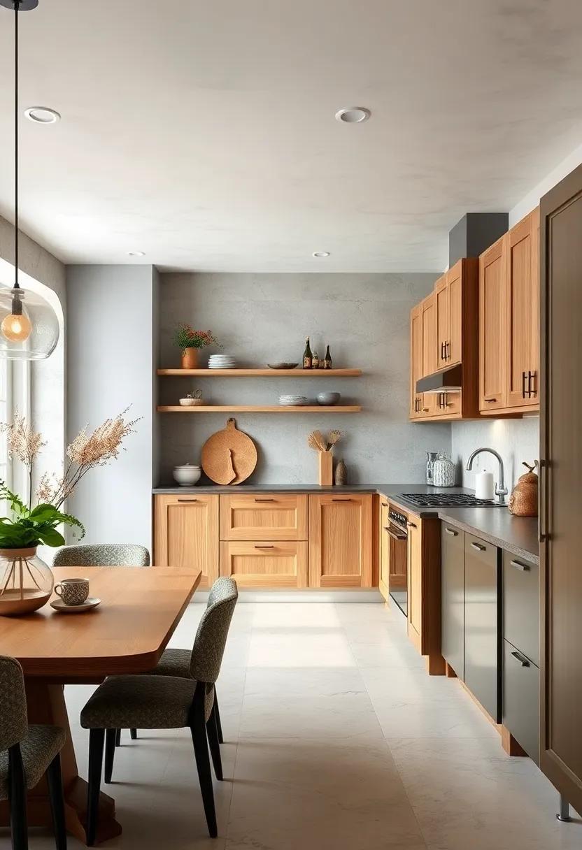 25 Inspiring Ideas for Light Gray Kitchen Walls Paired with Beautiful Oak Cabinets