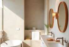 27 Coastal Bathroom Lighting Ideas Featuring Natural Material Fixtures for a Fresh Look