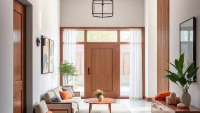 24 Stunning Mid-Century Modern Entryways Featuring Stylish Peg Rails