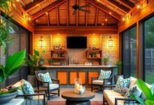 24 Screened Porch Bars with Tiki Hut Vibes for Ultimate Outdoor Relaxation