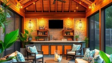 24 Screened Porch Bars with Tiki Hut Vibes for Ultimate Outdoor Relaxation
