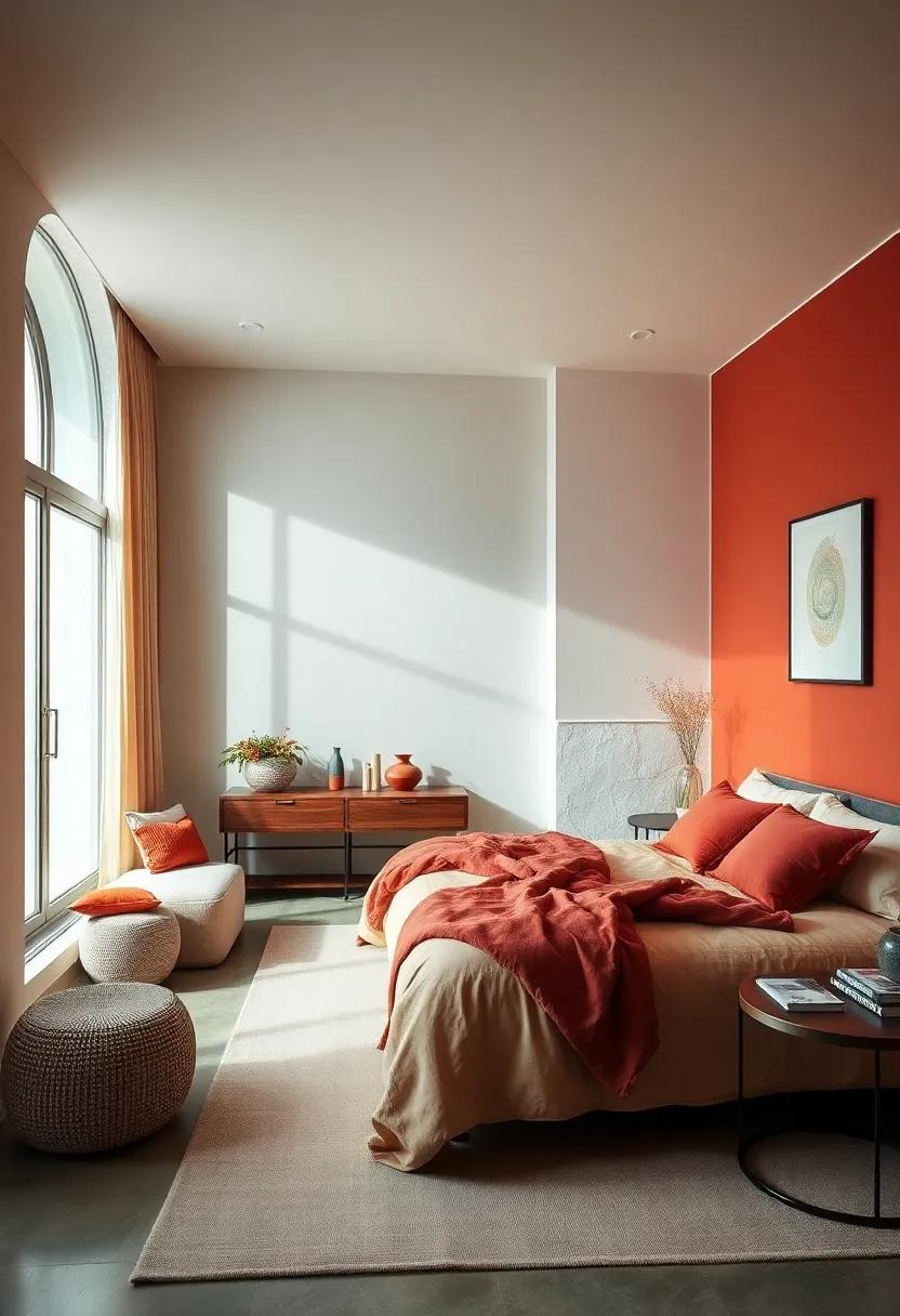 Earthy Terracotta: This warm, earthy tone adds a rich and vibrant touch, reminiscent of sunset radiance, perfect for a cozy feel