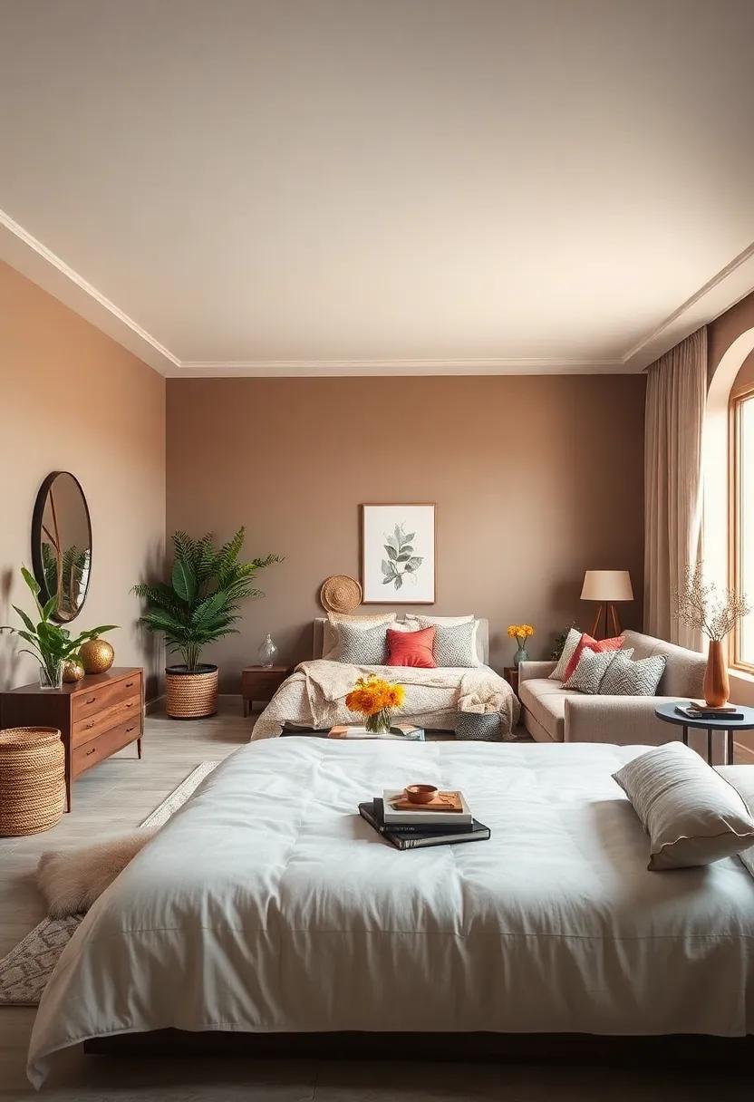 Warm Taupe: A neutral warm taupe provides a sophisticated yet inviting atmosphere, perfect for complementing various decor styles