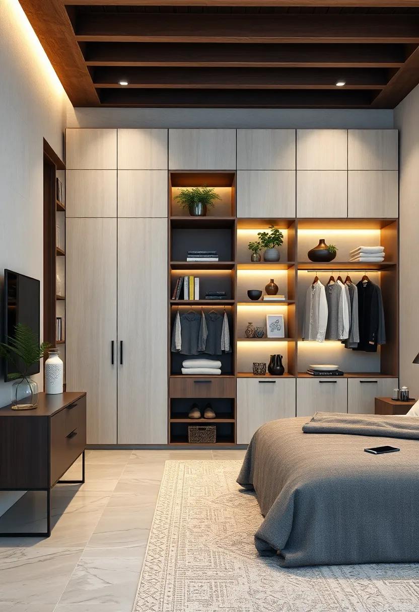 Eco-Friendly Choices: Opt for sustainable materials in your shelving, blending your stylish wardrobe solution with an eco-conscious approach that benefits the planet