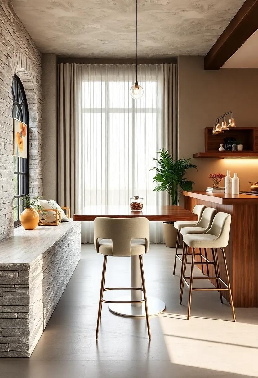 Padded Barstool: A⢠modernâ twist on traditional seating, these âŁbarstools⢠slide neatlyâ under⤠counters, giving you extra space while adding comfort