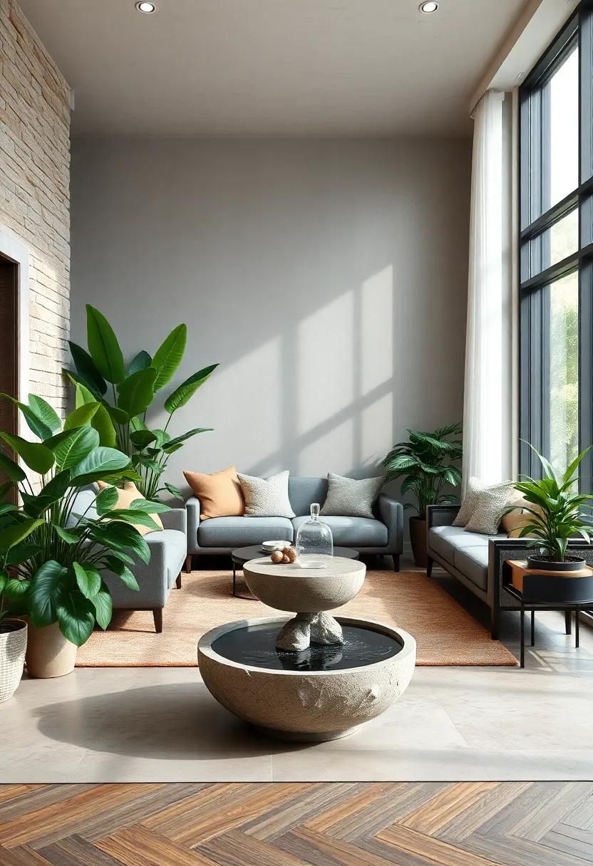 Incorporate a water feature like a small indoor ‌fountain to add soothing sounds and humidity, nurturing your plants and ‌enhancing the ⁤calm ambiance
