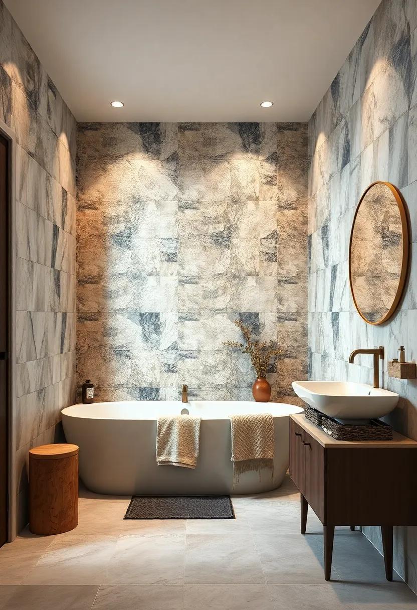 Vintage Chic: Incorporate antique tiles with a weathered look, showcasing timeless patterns that evoke nostalgia and warmth in your bathroom