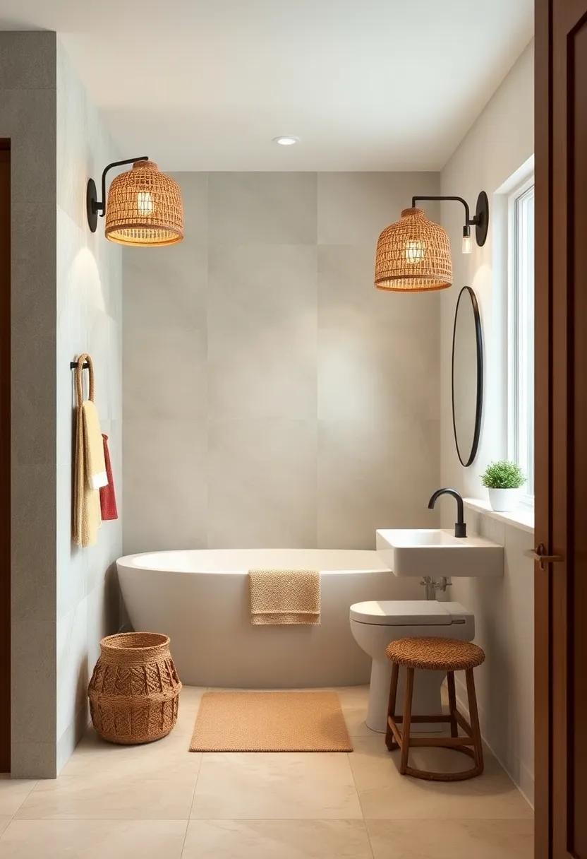 Wicker Wall Lamps: Try wicker wall lamps for a charming,textured lighting option that brings a beach cottage feel