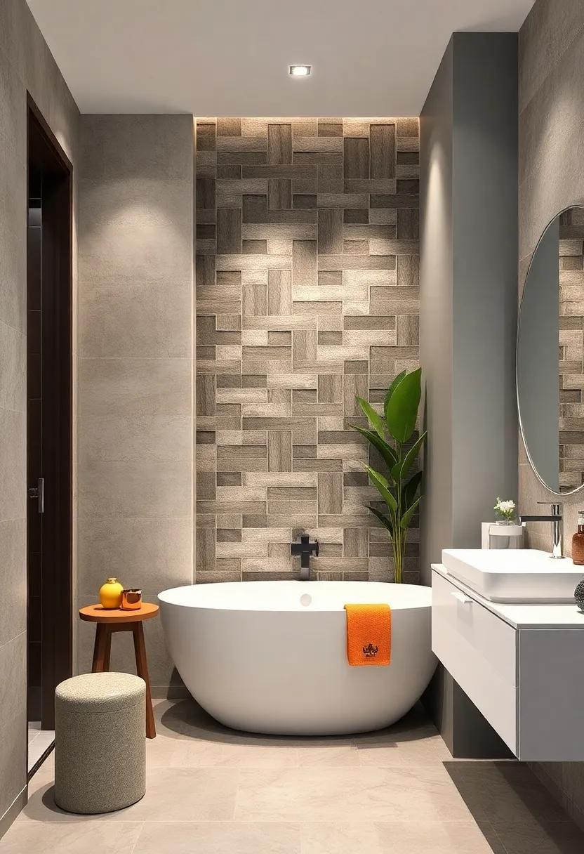 Bold Accent ‍Walls: Create an⁣ accent wall with a striking tile‍ design‌ to act as a focal‌ point, ensuring it captivates anyone who enters