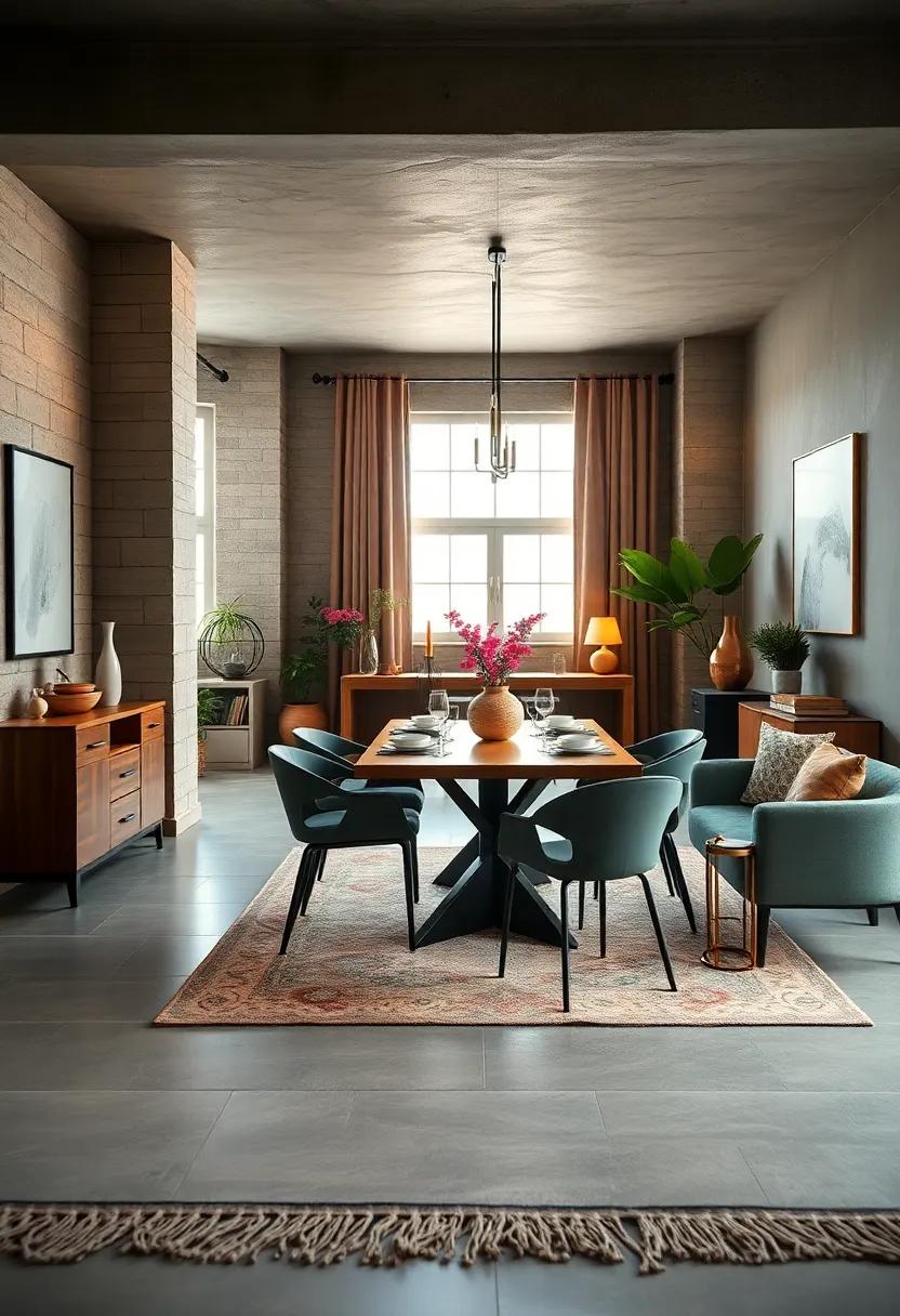 establish a Dedicated Dining​ Zone: Use a rug to define your dining area ‍within an open‌ floor plan, ‍creating a distinct ⁤ambiance​ for mealtimes