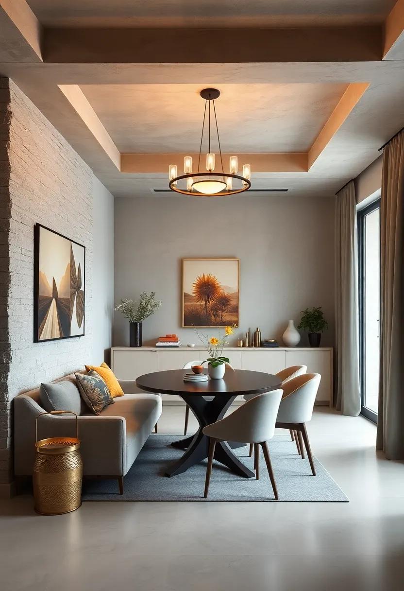Showcase a​ Statement Chandelier: A ⁤stylish overhead ‌light fixture can ⁣elevate‌ your dining area, creating a sense​ of luxury and ambiance