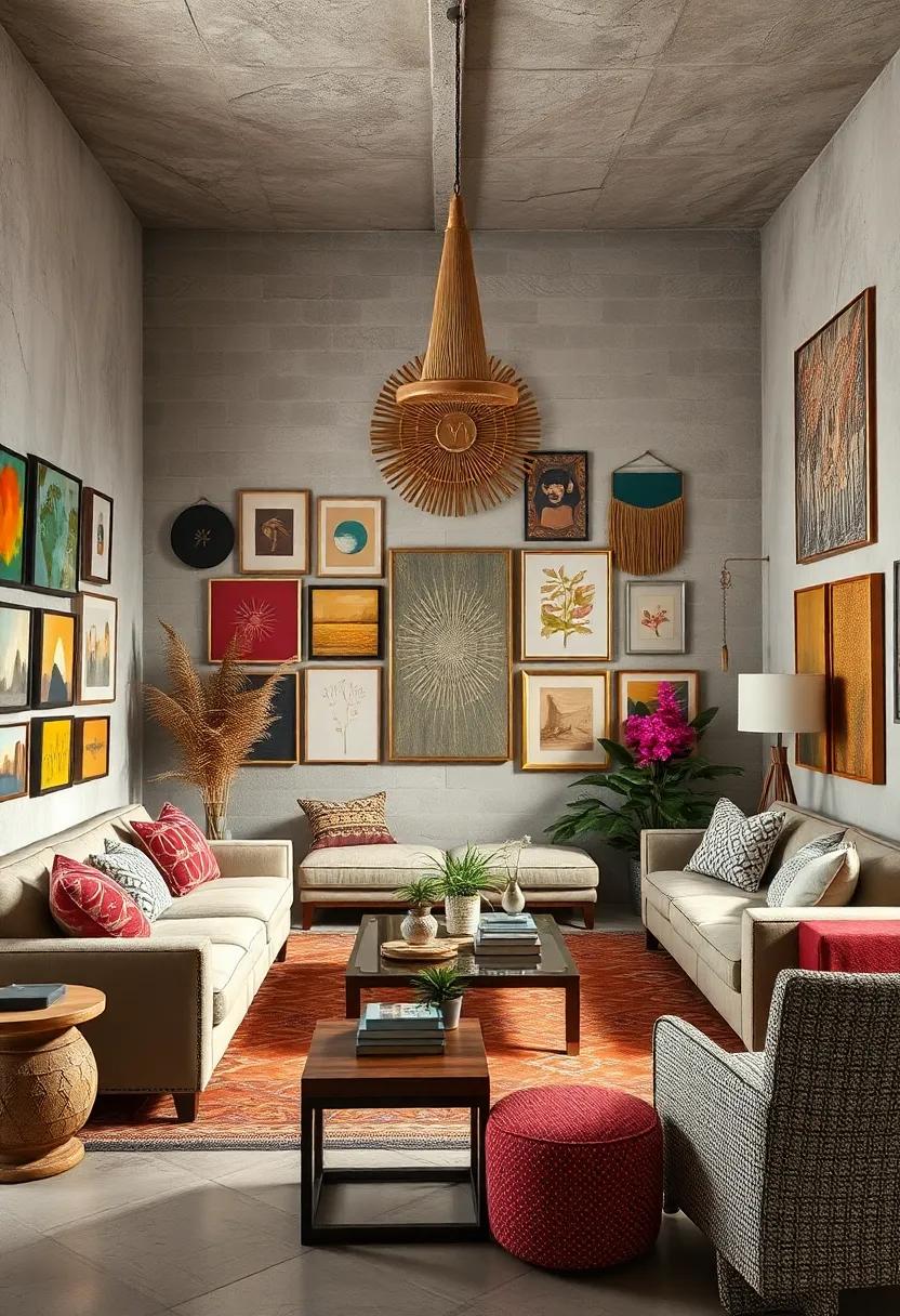 Add Texture: Integrate textiles such as fabric art, ⁣woven wall hangings, or macramé to create tactile interest