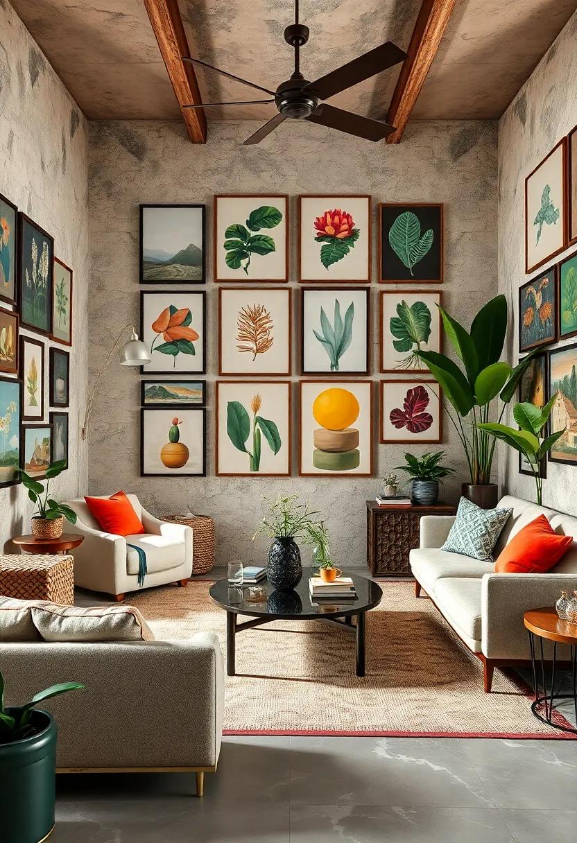 Blend Inside and Outside: Integrate nature into‌ your design with botanical art or even live plants that accentuate your eclectic style