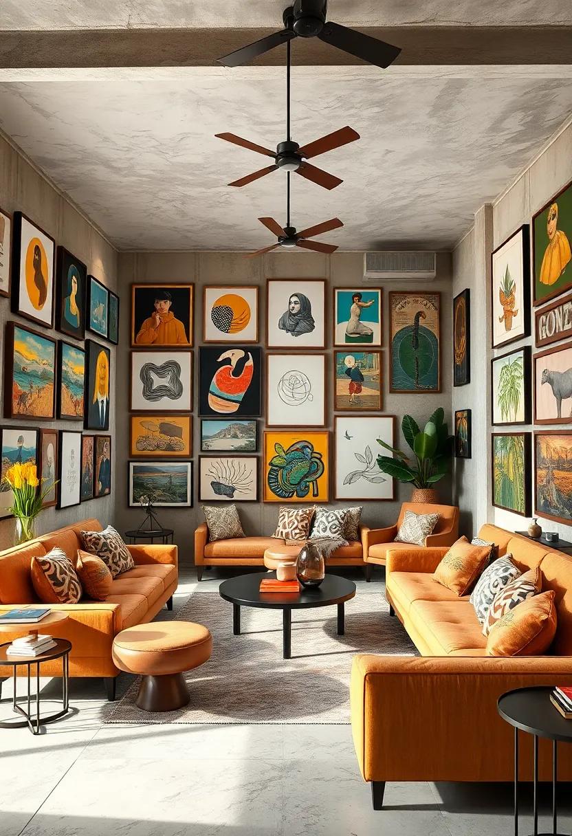 commit to Unpredictability: Celebrate the unexpected by mixing art genres and styles, reinforcing the free-spirited nature of this design approach