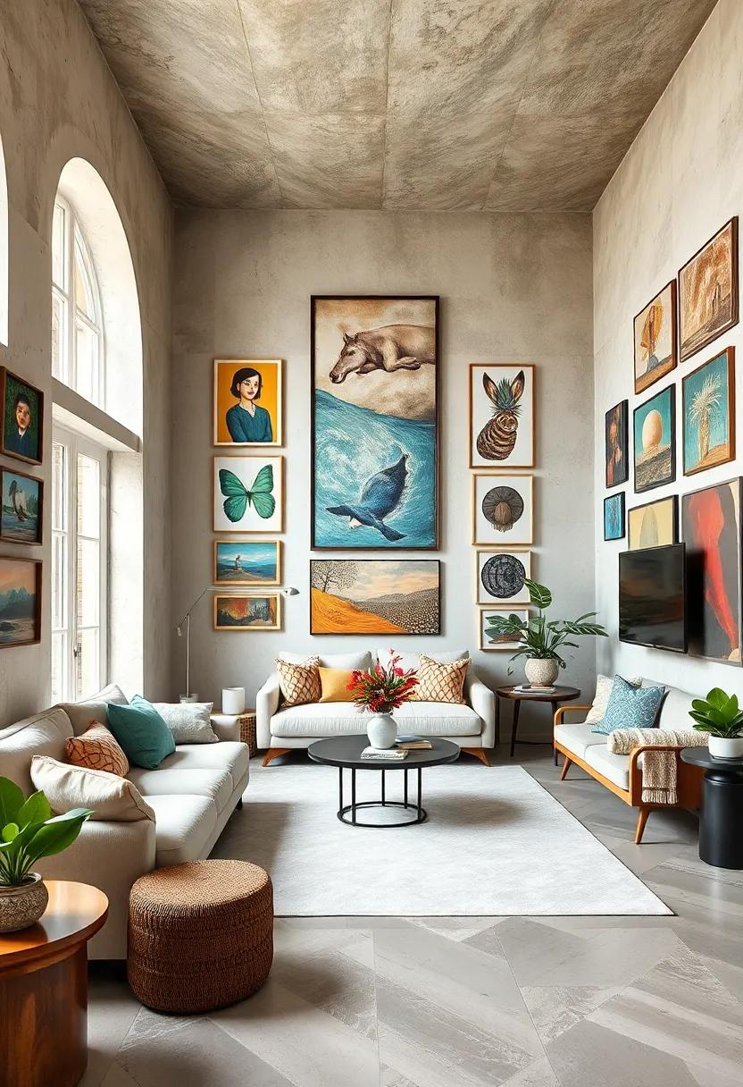 Curate with a Theme: While eclectic,⁢ curate your artwork around a loose theme, such as travel, nature, or abstract forms, for cohesiveness