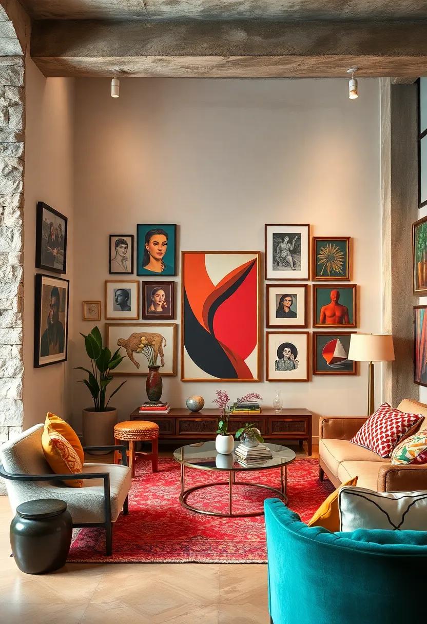 Incorporate Mirrors: Use​ mirrors ⁤to reflect light and artwork, adding depth and ⁢making the space feel larger and more dynamic