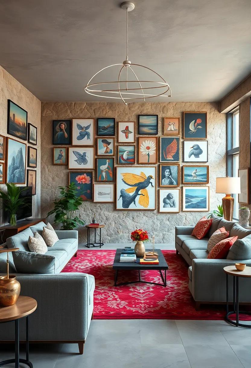 Layer Art: Hang artwork at different⁢ heights and arrange layers to create depth, leaving your⁣ wall feeling alive and engaging