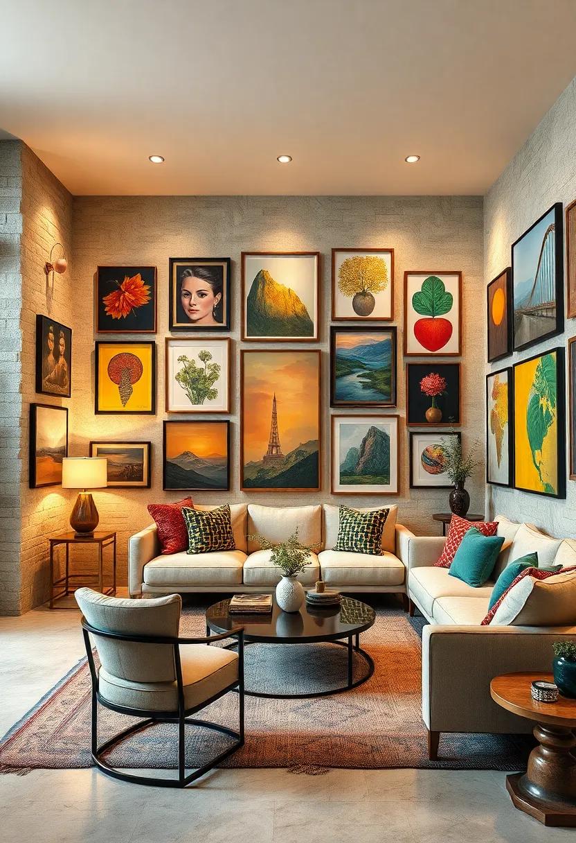 Take Advantage of lighting: Highlight your art with strategic lighting; use spotlights or light‌ fixtures that create dramatic effects ‌on the wall