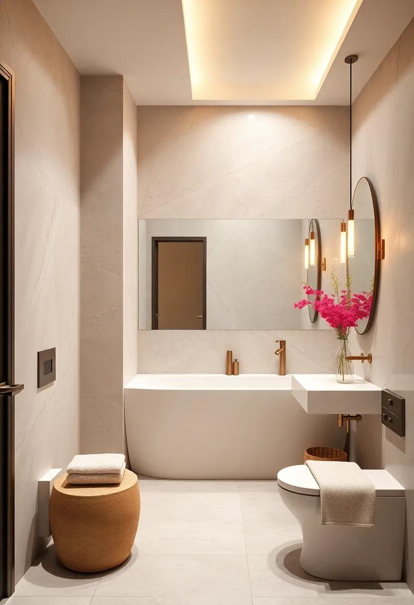 Choose a Soft Color Palette: Opt‍ for muted pastel shades or subtle neutrals to create a calming atmosphere in ‌your guest bathroom
