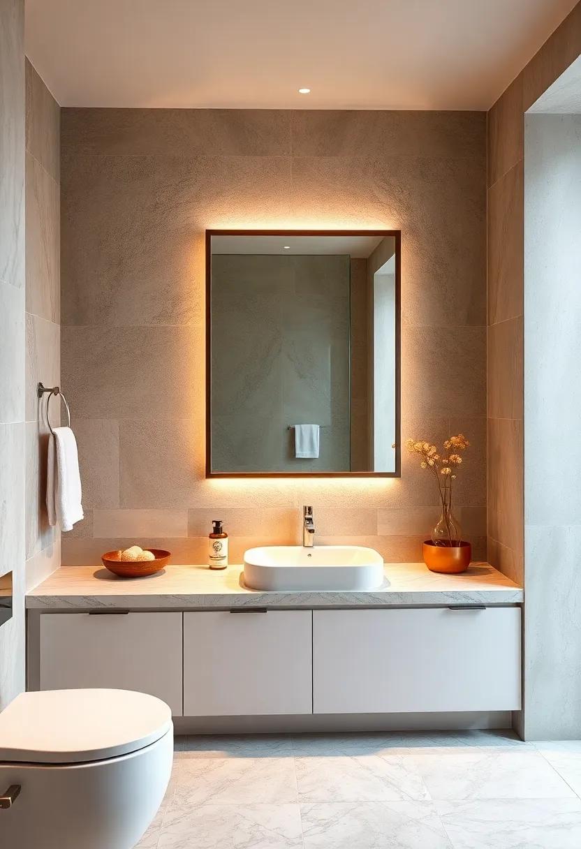 Add a Tasteful mirror: Choose a large, well-framed mirror that reflects light beautifully, making the space feel more‍ open ‍and airy
