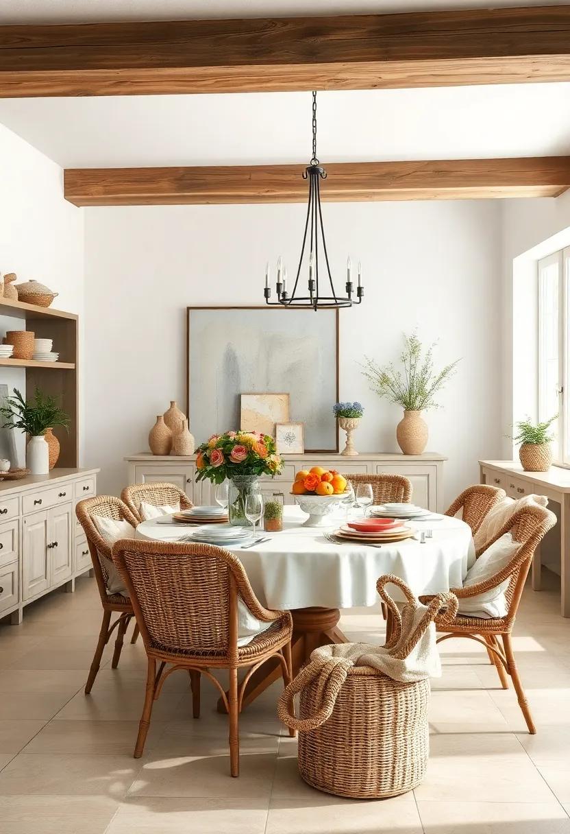 Use woven baskets​ for storage and decorative accents, adding texture and practicality​ to the room