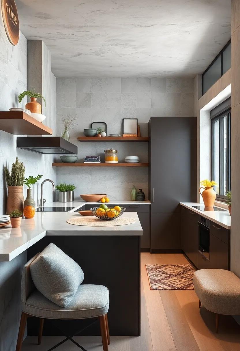 Floating Features: Find out how floating shelves and cabinetry can visually expand your galley kitchen's dimension