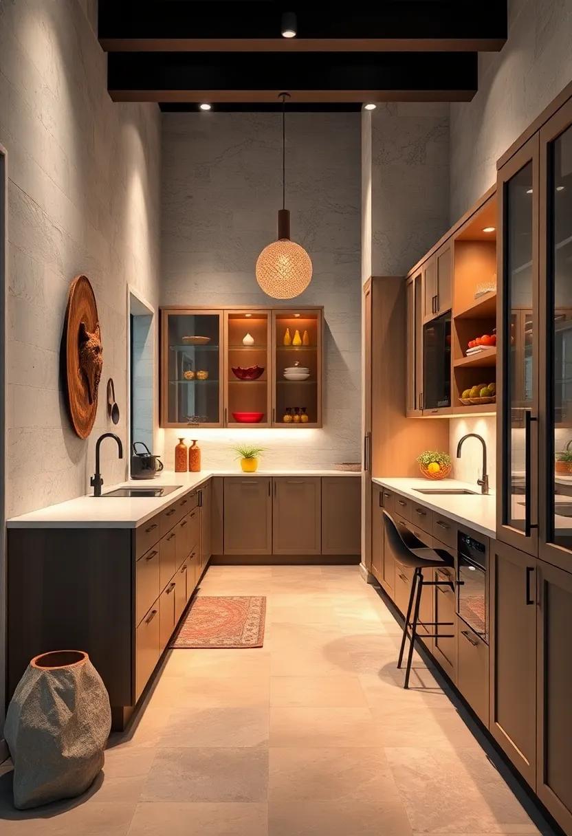 Glass Door Cabinets: Visualize how glass-front cabinets can lighten the space while adding an elegant flair to your kitchen design