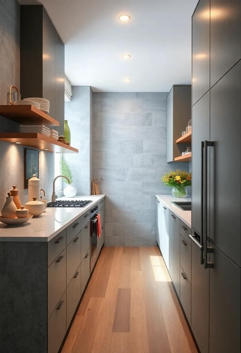 Integrated Appliances: See how built-in appliances can save space and create a streamlined look in your galley kitchen