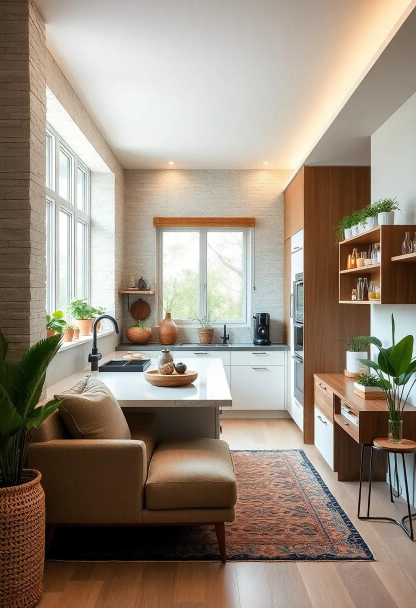 Nature's touch: Learn how adding natural elements, like wood accents and plants, can create a warm and inviting atmosphere